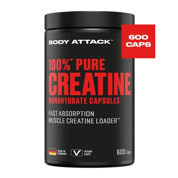 Body Attack 100% Pure Creatine 600 Kapseln