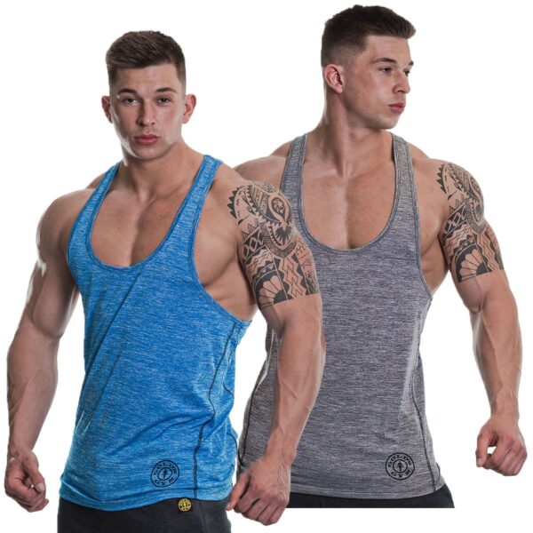 Golds Gym GGVST061 Raglan Stringer – Blue