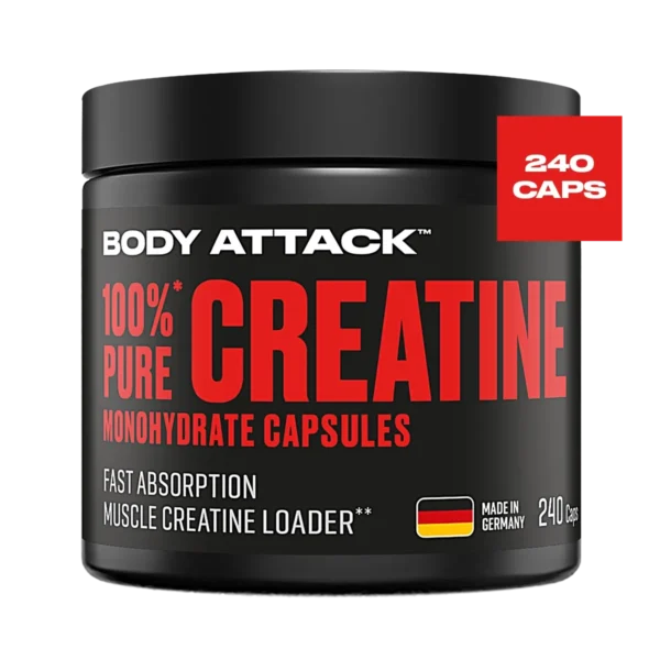 Body Attack 100% pure Creatine 240 Kapseln